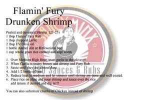 Saucy Minx Sauce Recipe: Flamin' Fury Drunken Shrimp