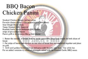 Saucy Minx Sauce Recipe: BBQ Bacon Chicken Panini